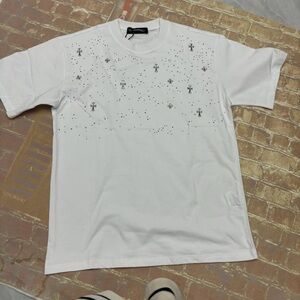 Chrome Hearts white short-sleeved T-shirt